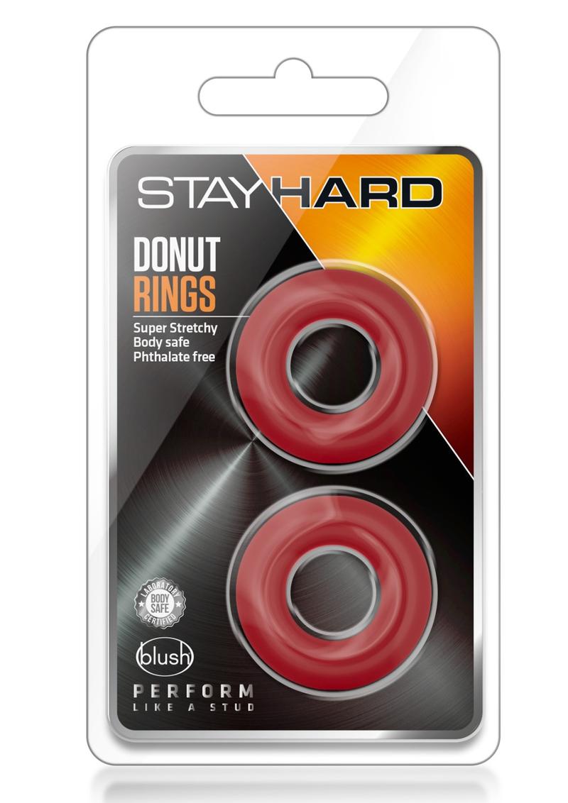 Stay Hard Donut Super Stretchy And Body Safe Red Rings