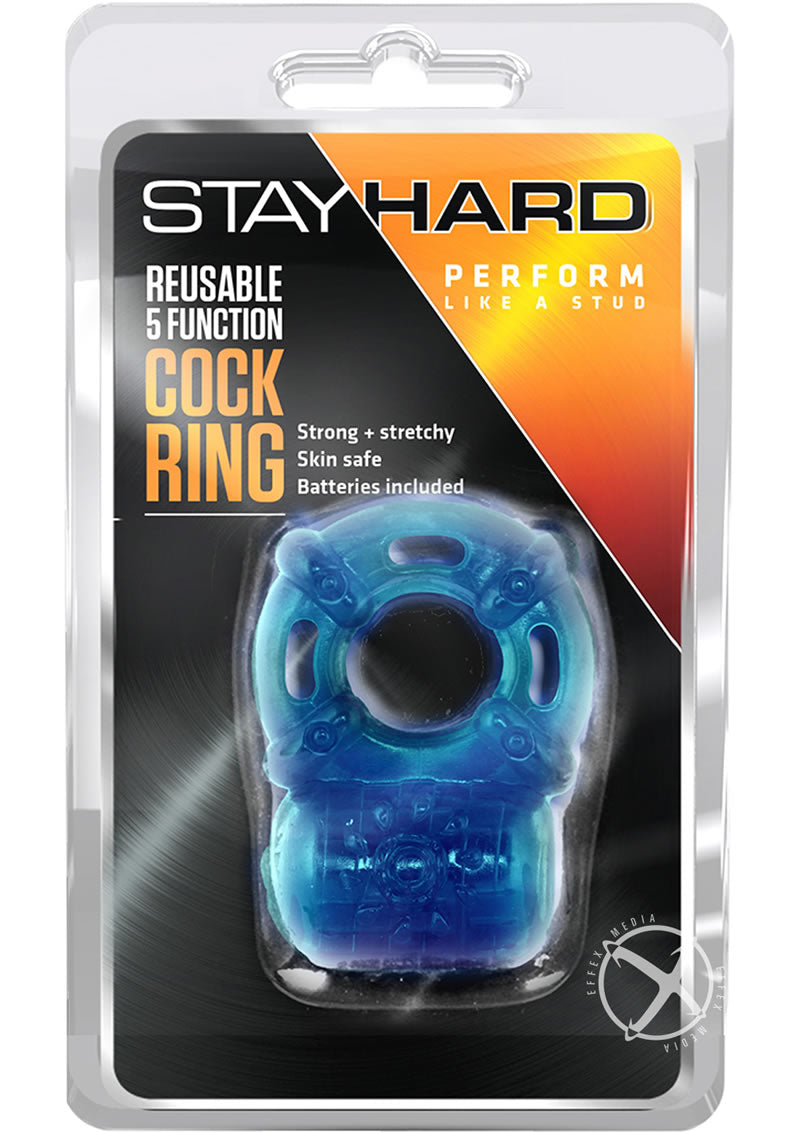Stay Hard Reusable Vibrating Cock Ring