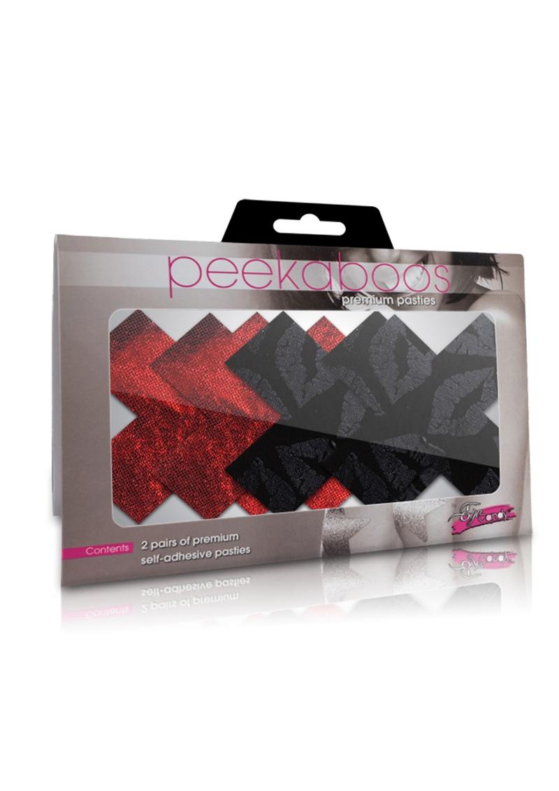 Peekaboos Premium Pasties Stolen Kisses X Design