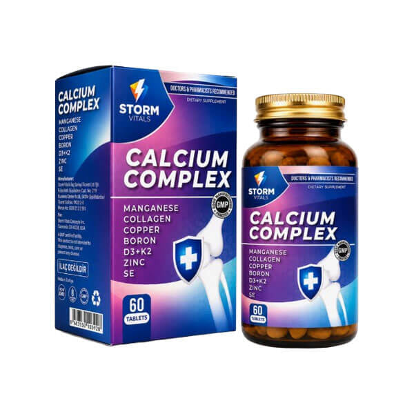 Storm Vitals Calcium Complex Bone &amp; Muscle Support 60 Tablets