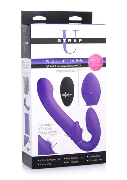 Strap U Ergo-Fit G-Pulse Inflatable And Rechargeable Strapless Strap-On
