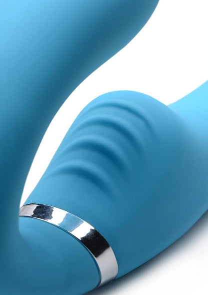 Strap U Mighty Rider 10X Rechargeable Silicone Strapless Strap-On