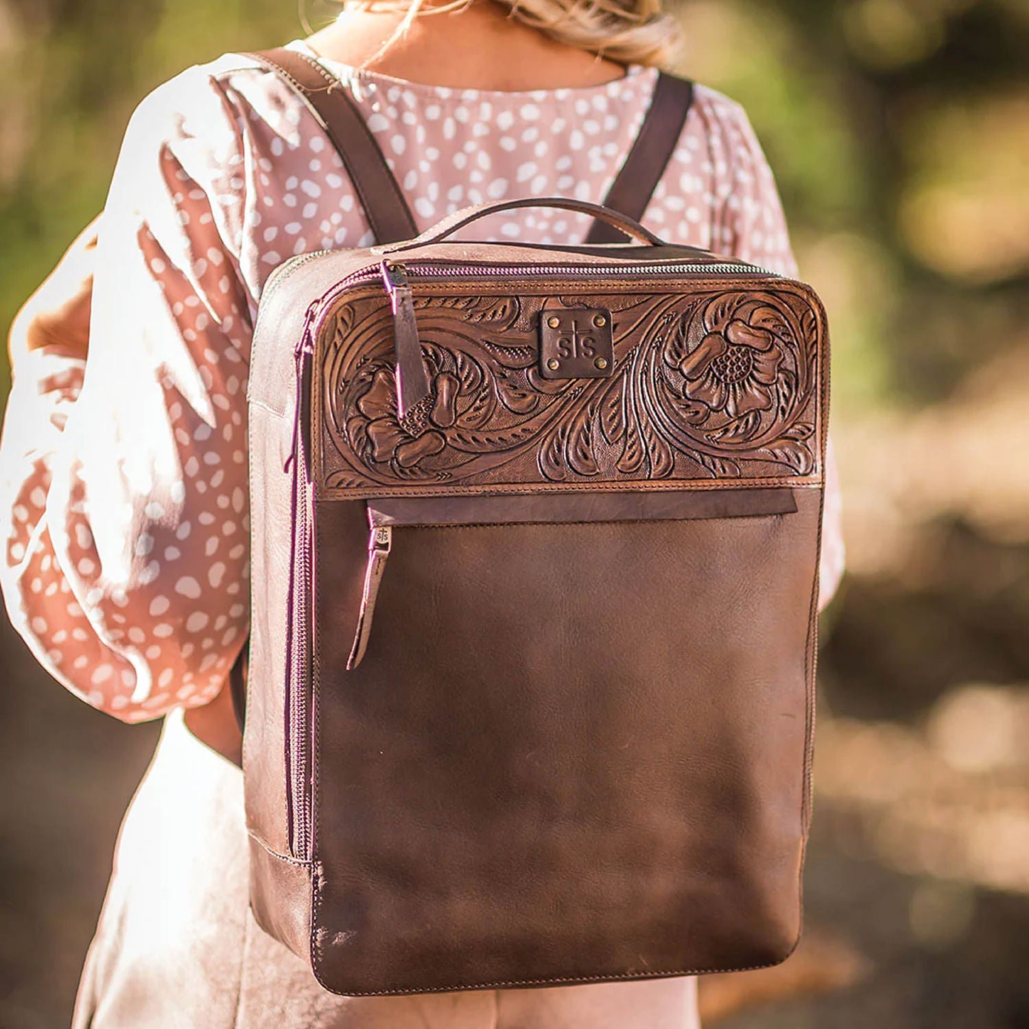 STS Westward Tooled Leather Women&