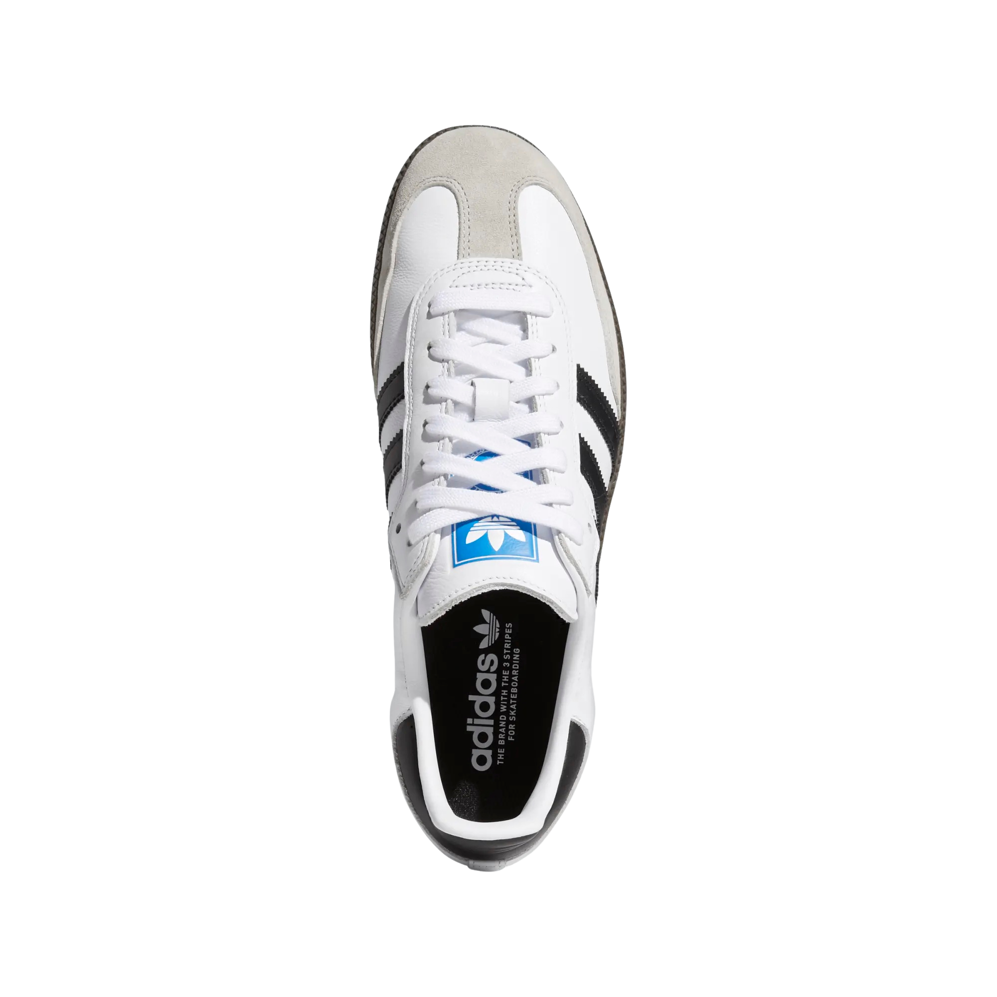 Adidas Skateboarding Samba ADV Skate Shoe - White/Black/Gum