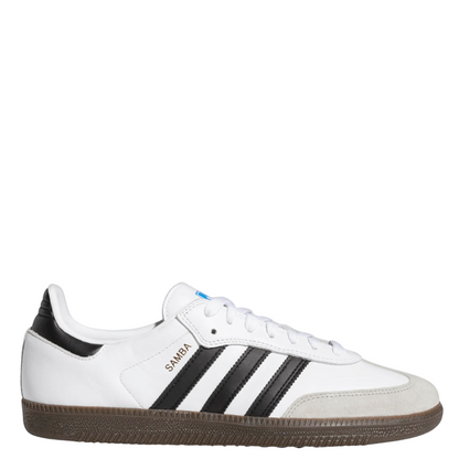 Adidas Skateboarding Samba ADV Skate Shoe - White/Black/Gum