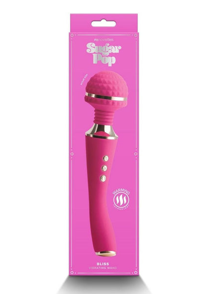 Sugar Pop Bliss Vibrating Wand Massager Rechargeable Silicone