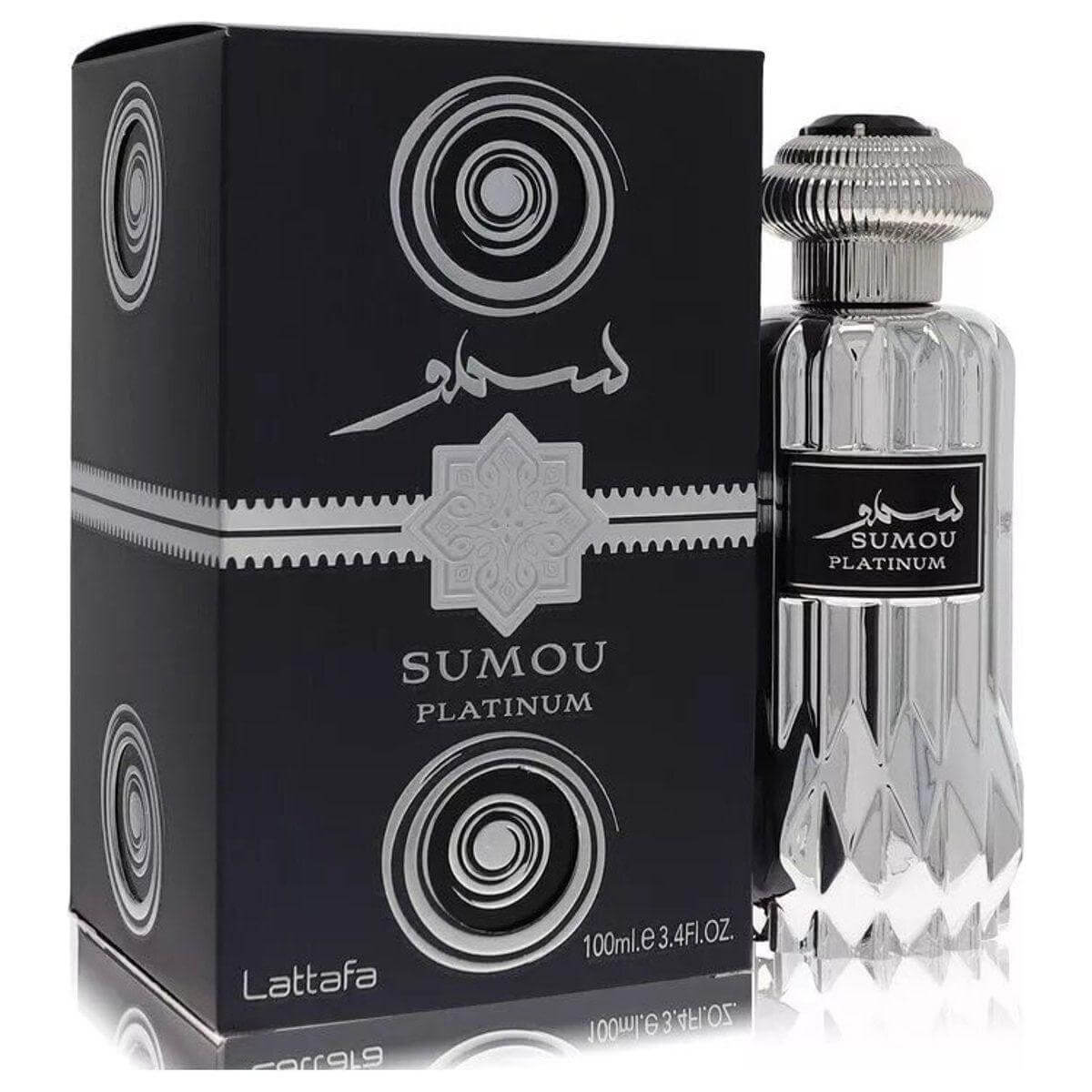 Sumou Platinum by Lattafa Perfume for Unisex EDP Spray 3.4 oz