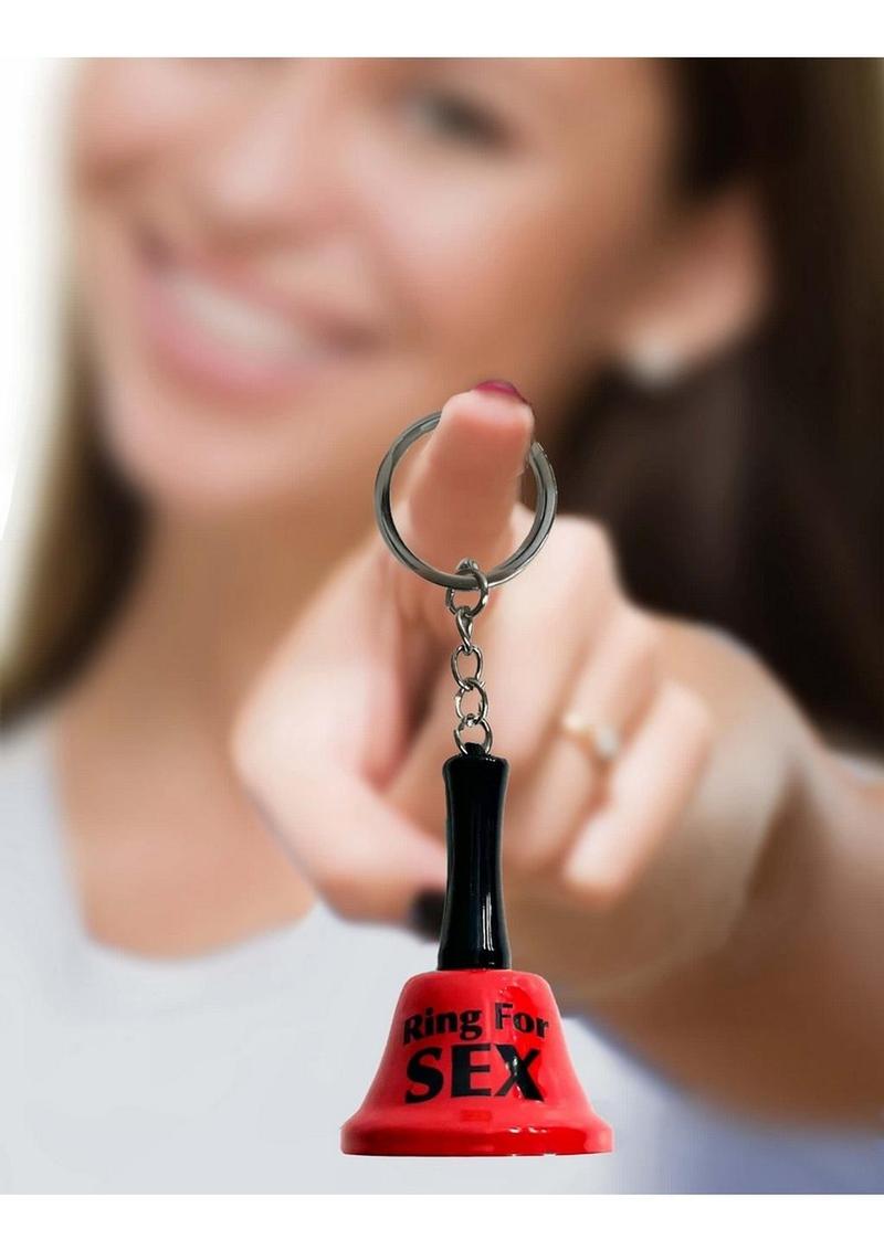Ring for Sex Key Chain Fun Red Bell with Chain for Playful Moments