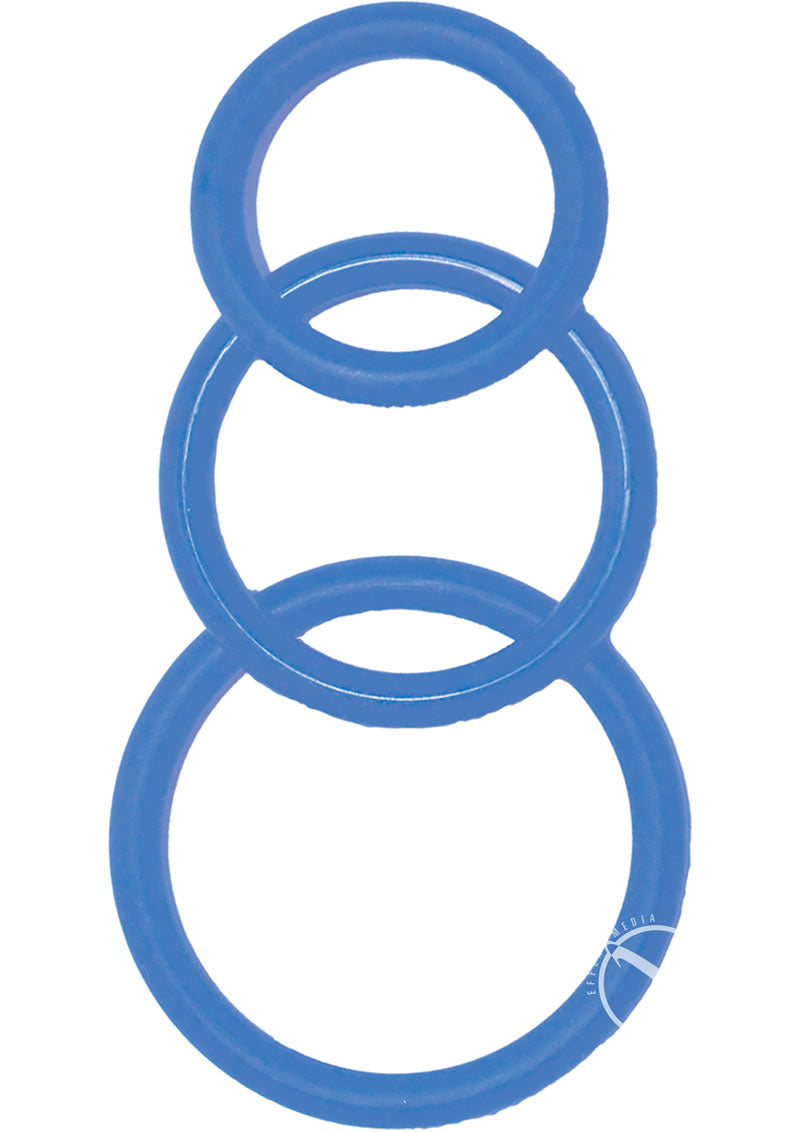 Super Silicone Cockrings 3 Pack Waterproof