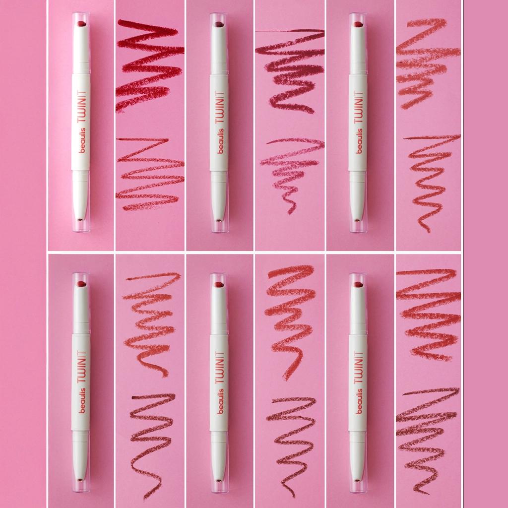 Beaulis Twin It Double-Sided Lipstick &amp; Lip Liner 996 Burgundy
