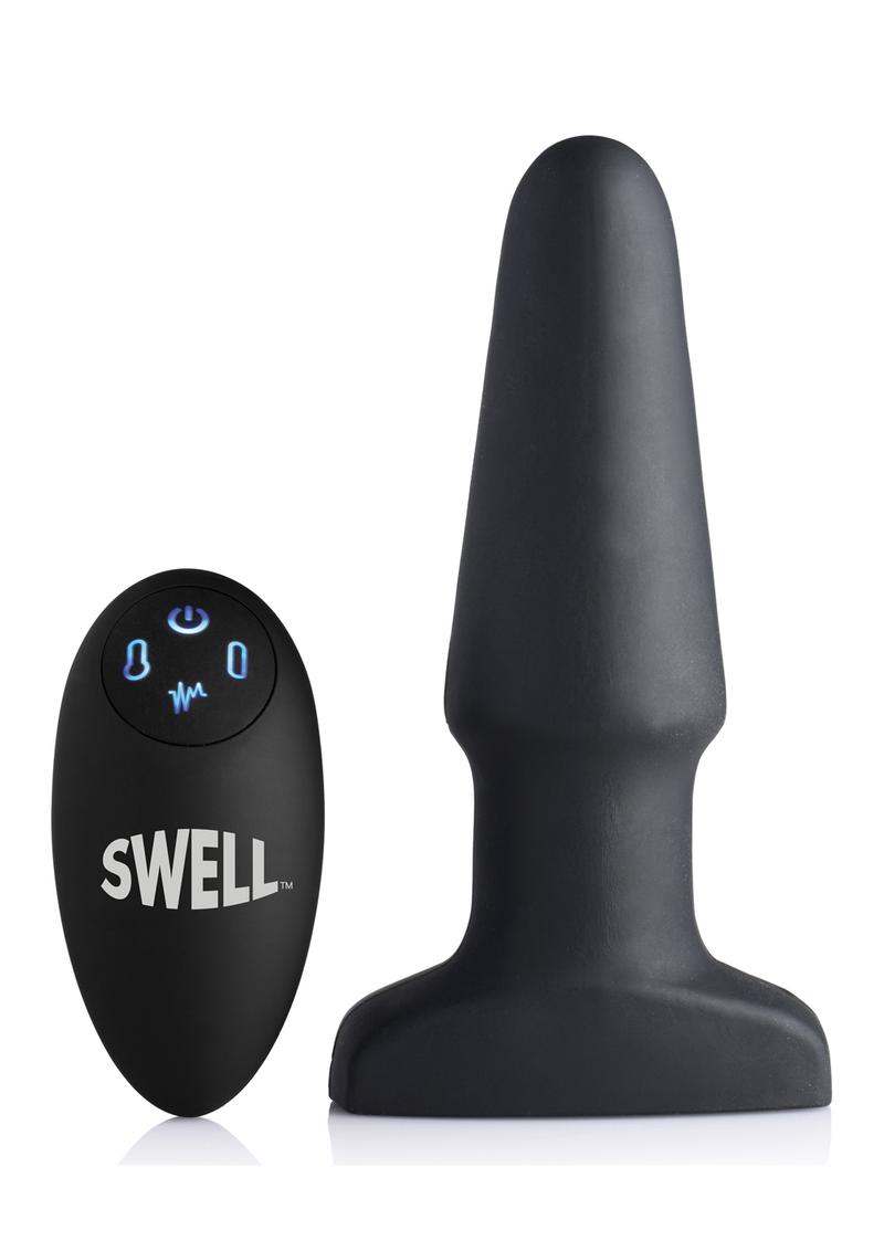 Swell Inflatable Vibrating Anal Plug With Remote Control