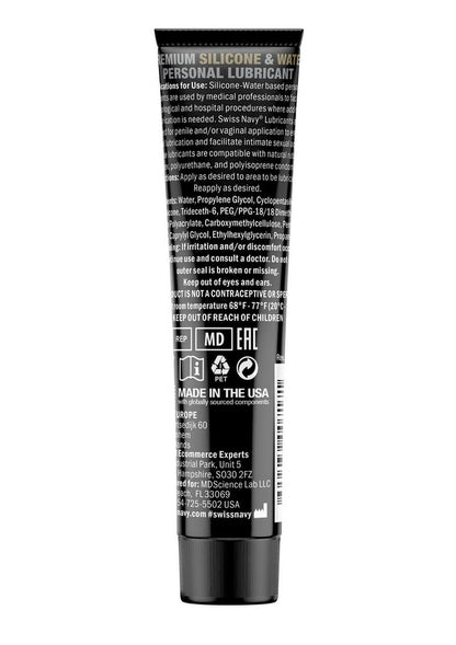Swiss Navy Hybrid Premium Silicone And Water Lubricant