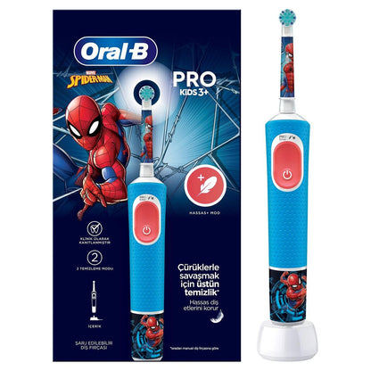 Oral-B Kids Spiderman Electric Toothbrush 1 Count