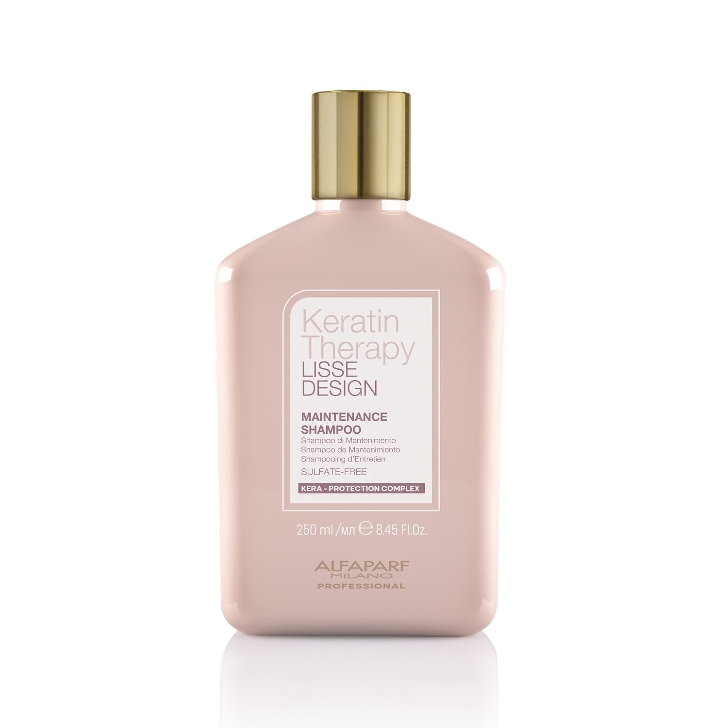 Alfaparf Keratin Therapy Lisse Design Keratin Shampoo - 250ml, Repairs &amp; Nourishes Damaged Hair