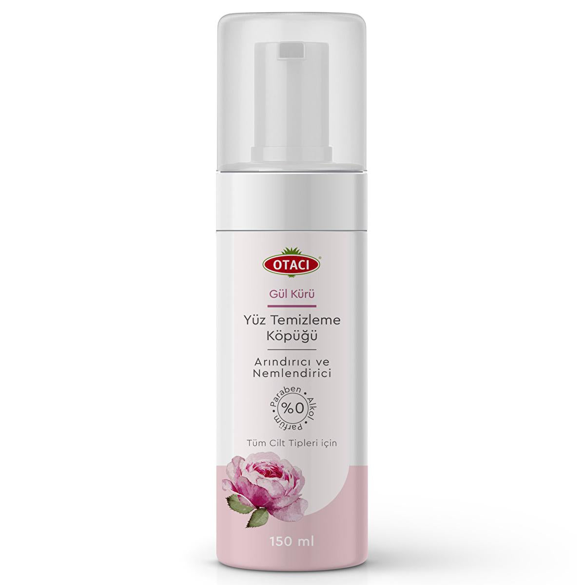 Otacõ GŸl KŸrŸ: Natural Rose Extract Facial Cleansing Foam - Gentle, Vegan Face Wash for Sensitive Skin, Paraben &amp; Sulfate Free, Hydrating Aloe Vera
