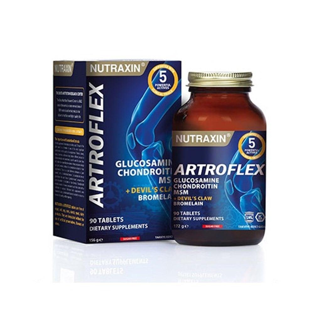 Nutraxin Artroflex 90 Tablets - Joint Health Supplement with Glucosamine, Bromelain, and Devil&