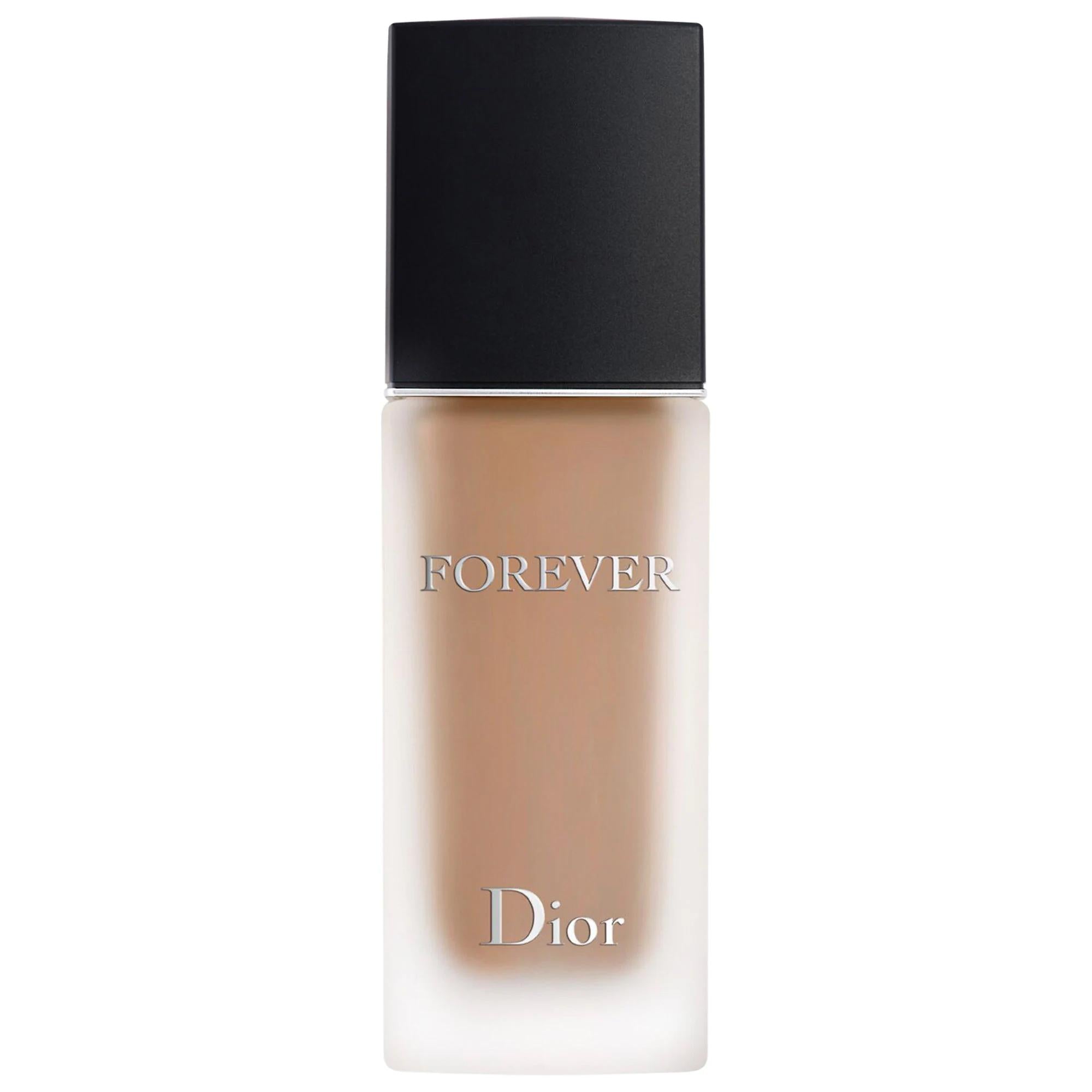 Dior Forever Matte Foundation SPF 15: 24H Long Lasting Medium Coverage, Pore Reducing &amp; Skin Smoothing - Makeup with Skincare Benefits