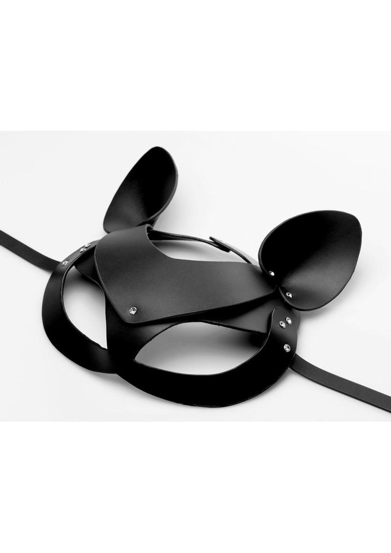Tailz Black Purrfect  Cat Tail Anal Plug &amp; Mask Set