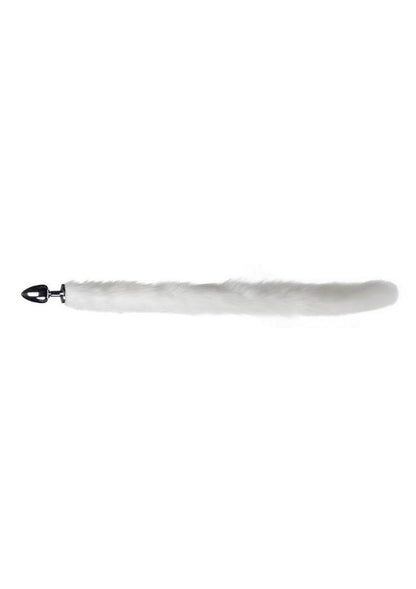 Tailz Extra Long Arctic Mink Tail Anal Plug Faux Fur Roleplay