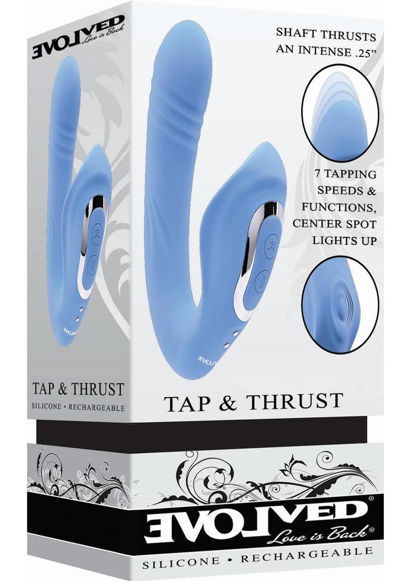Tap and Thrust Silicone Vibrator