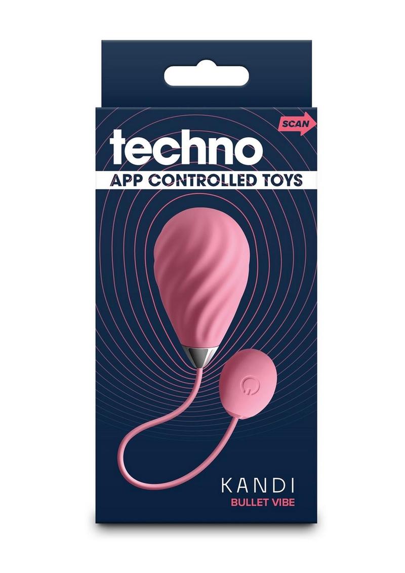 Techno Kandi App Control Rechargeable Silicone Egg Vibrators