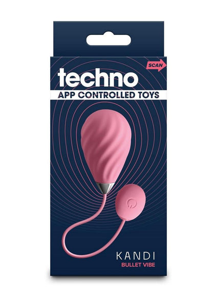 Techno Kandi App Control Rechargeable Silicone Egg Vibrators