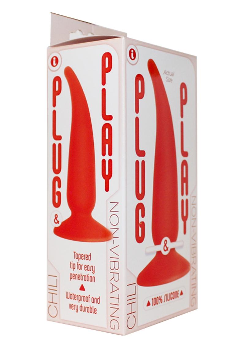 The 9’s Plug And Play Chili Silicone Butt Plug