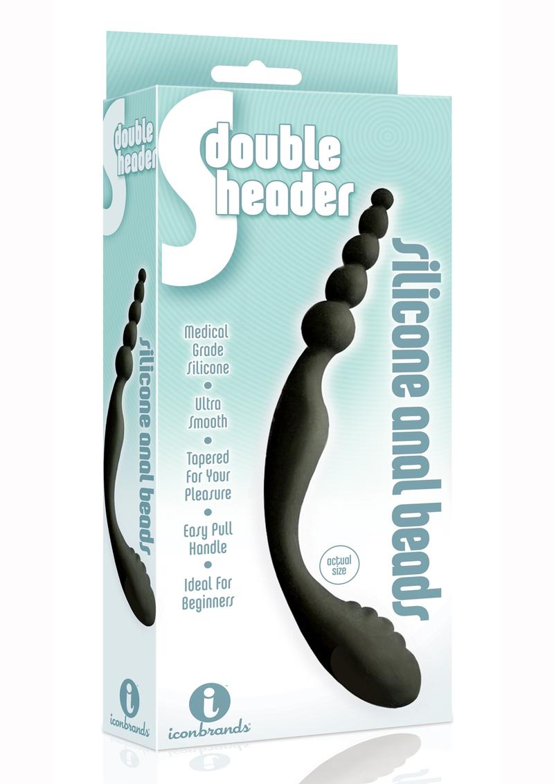 S-Double Header Silicone Anal Beads Easy Pull Handle for Beginners