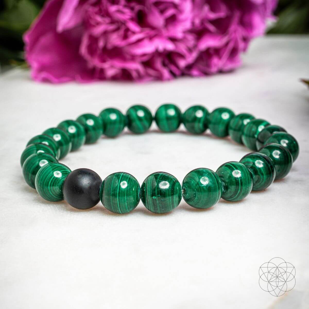 Steady Mind - Malachite &amp; Onyx Double Bracelet