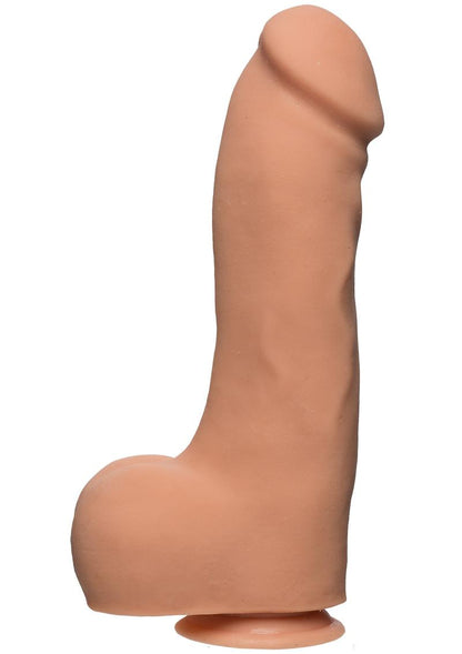 The D by Doc Johnson Master D Dual Density Dildo with Balls ULTRASKYN