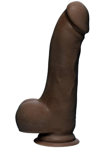 The D by Doc Johnson Master D Dual Density Dildo with Balls ULTRASKYN