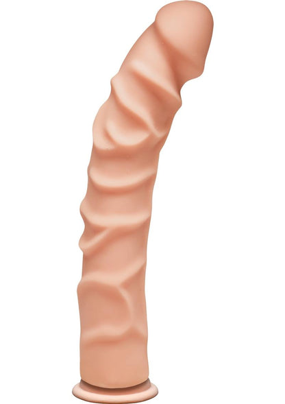 The D Ragin’ D 10 Inch Dual Density Ultraskyn Dildo with Suction Cup