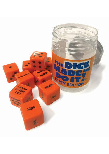 The Dice Made Me Do It! Party Edition Adult Dice Game Portable
