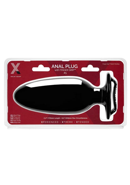 XPlay Gear Finger Grip Anal Plug 5 Inch Length