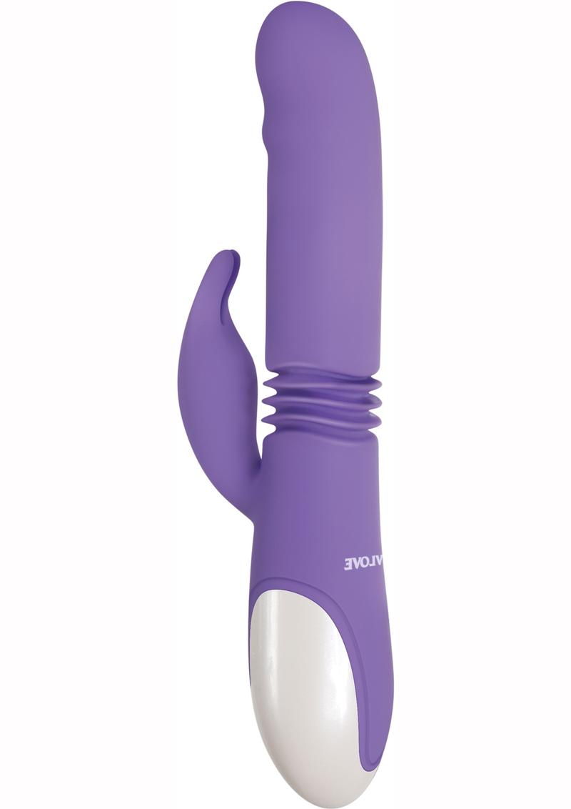 Thick and Thrust Bunny Recharge Silicone Expanding Action