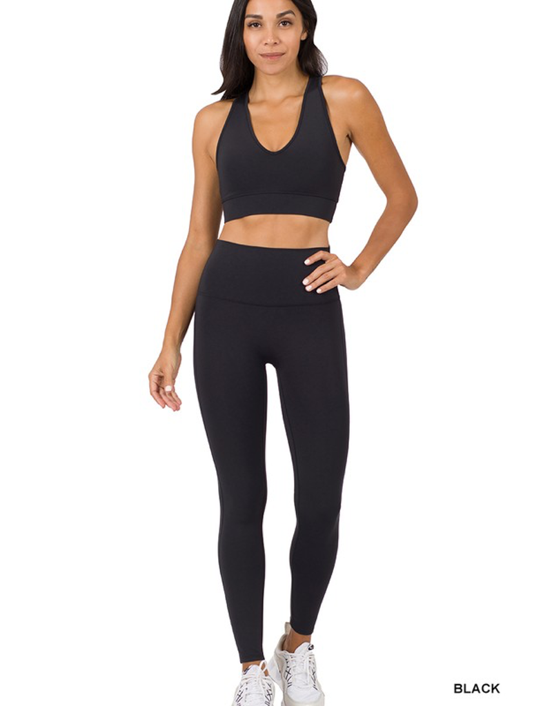 Athletic Racerback Tank Top - Black