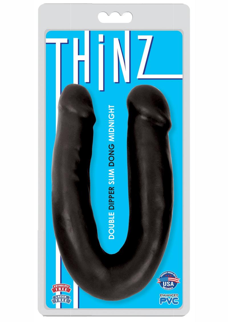 Thinz Double Dipper Slim Dong Midnight Dildo