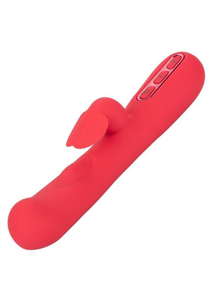 Throb Flutter Silicone Rechargeable Vibrator 2X Thumping Action