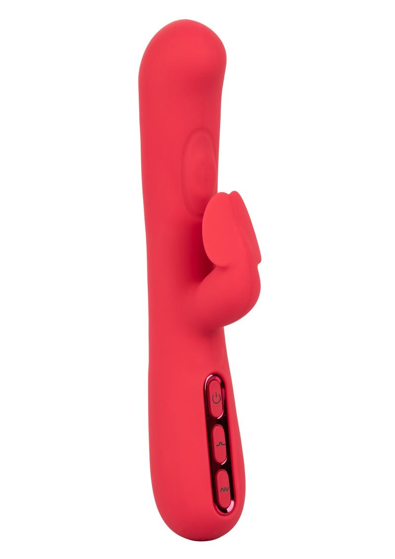 Throb Flutter Silicone Rechargeable Vibrator 2X Thumping Action