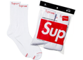 Supreme X Hanes White Crew Socks 4 Pack 100% Authentic Ready To Ship