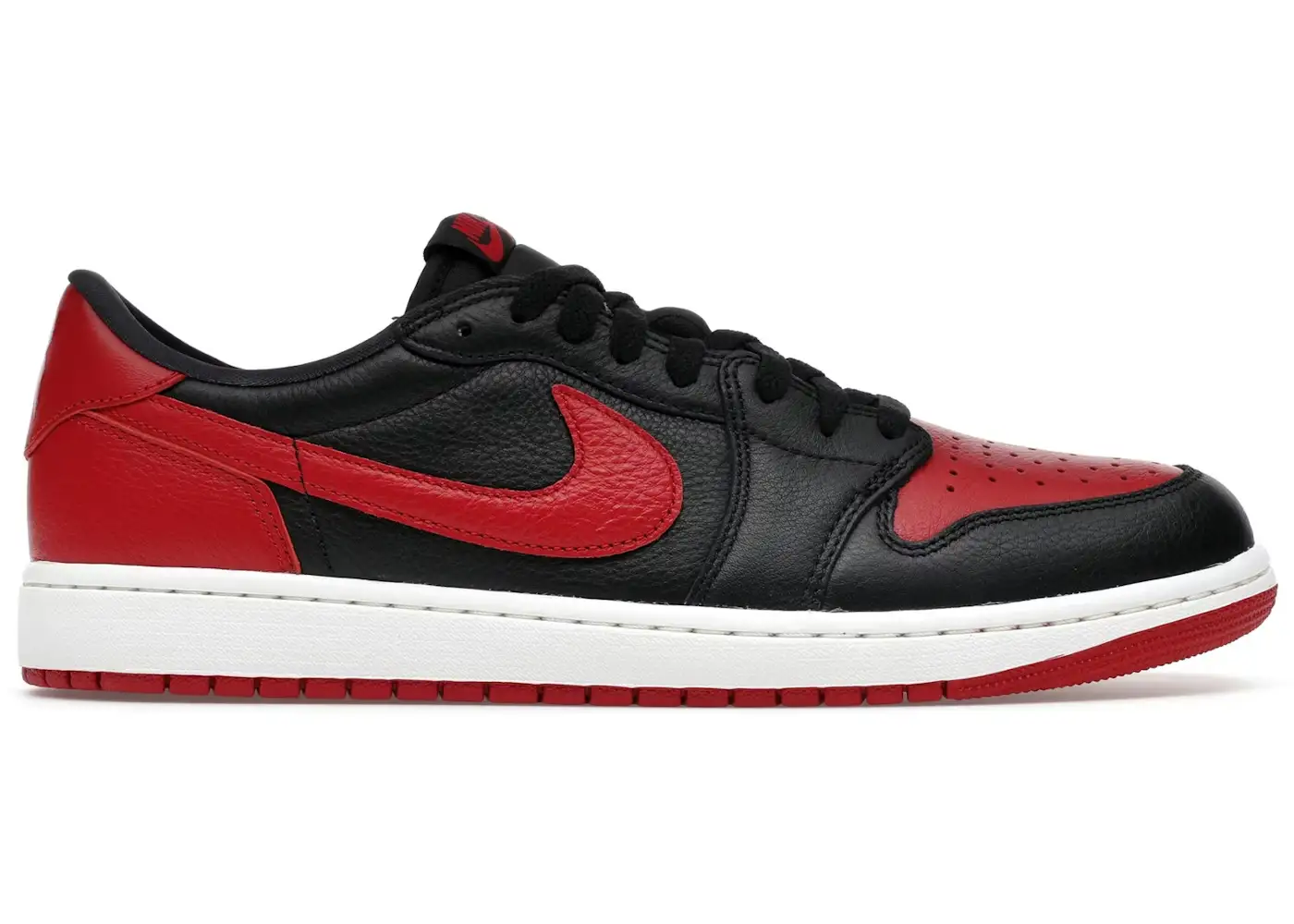 Air Jordan 1 Retro Low OG Black Varsity Red White by Stvshbox