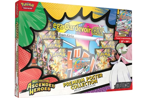 2026 Pokemon Mega Evolution Ascended Heroes Gardevoir Premium Poster