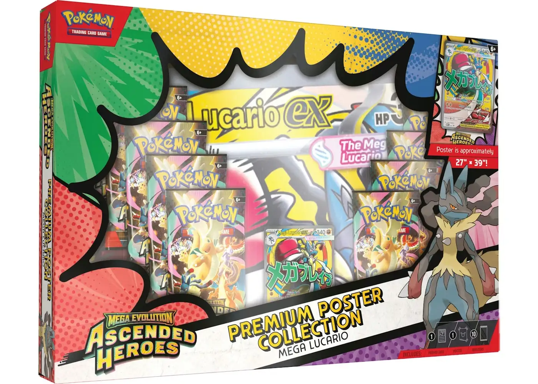 2026 Pokémon Mega Lucario Premium Heroes Collection Poster by Stvshbox