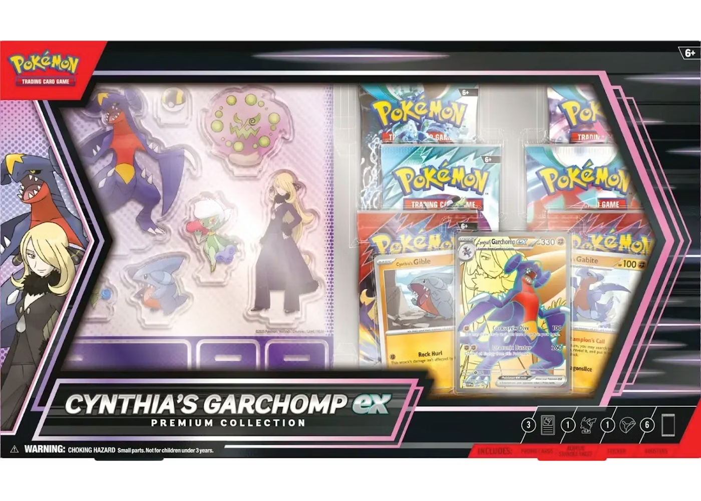 2025 Pokemon Scarlet Violet Cynthia Garchomp Ex Premium Box