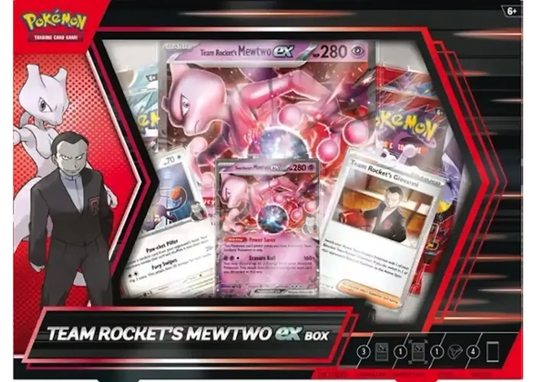 2025 Pokemon Scarlet Violet Destined Rivals Team Rocket Mewtwo EX Box by Stvshbox