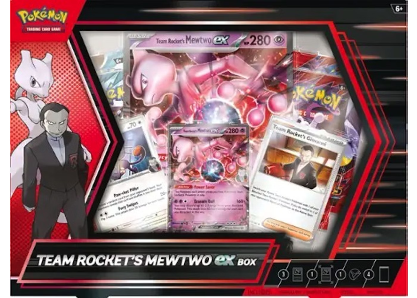 2025 Pokemon Scarlet Violet Destined Rivals Team Rocket Mewtwo EX Box