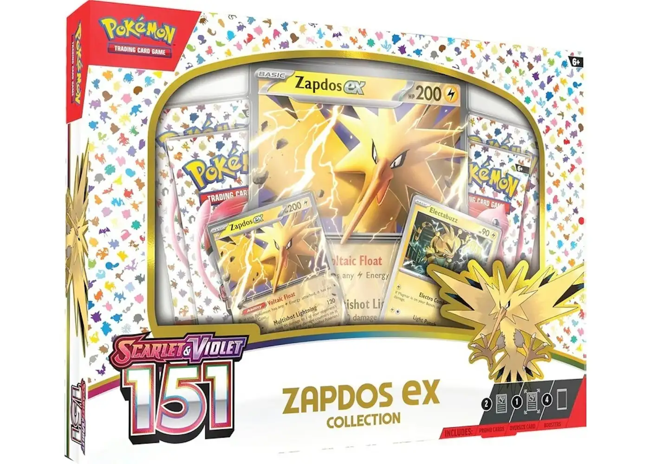 2023 Pokemon Scarlet Violet 151 Zapdos Ex Box Set by Stvshbox
