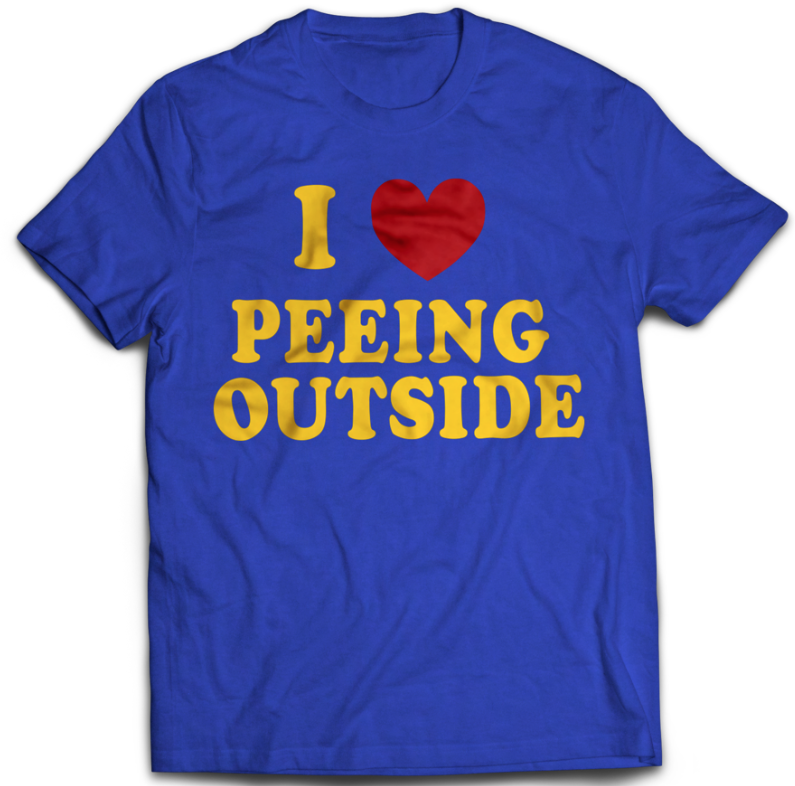 I Heart Peeing Outside