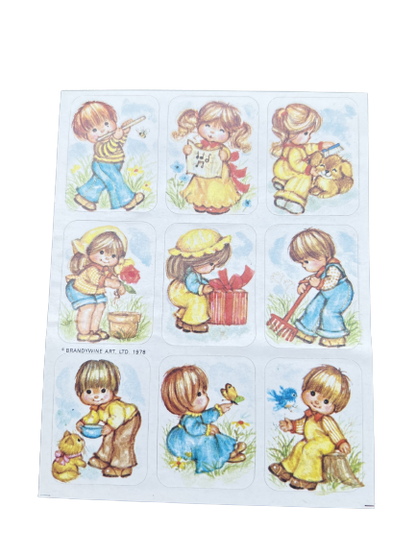 Nostalgic Delight: Vintage 1978 Stickers by Brandywine Art - Pristine