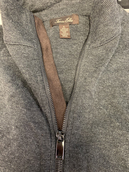 Tasso Elba Mens Zip-Front Heathered Jacket